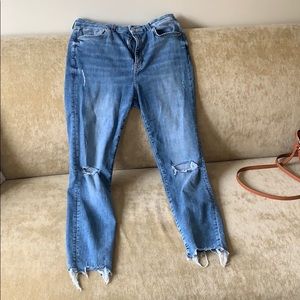 Super skinny, high waist, ankle length jeans